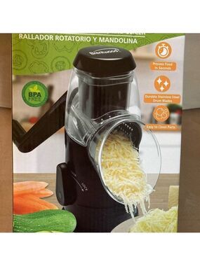 Food Rotary Grater, Shredder and Slicer - Brentwood NIB